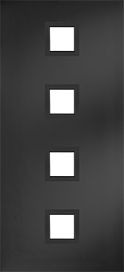Door outline boxed frames